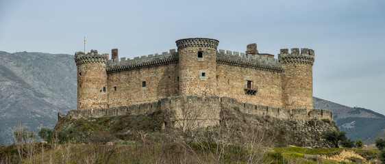 XV century castle in Mombeltran in Avila