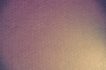 A simple white texture pattern of hexagons as a background