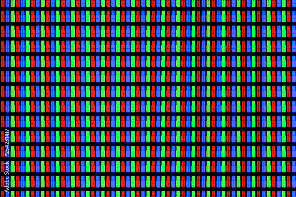 Poster close-up of a high resolution computer display.