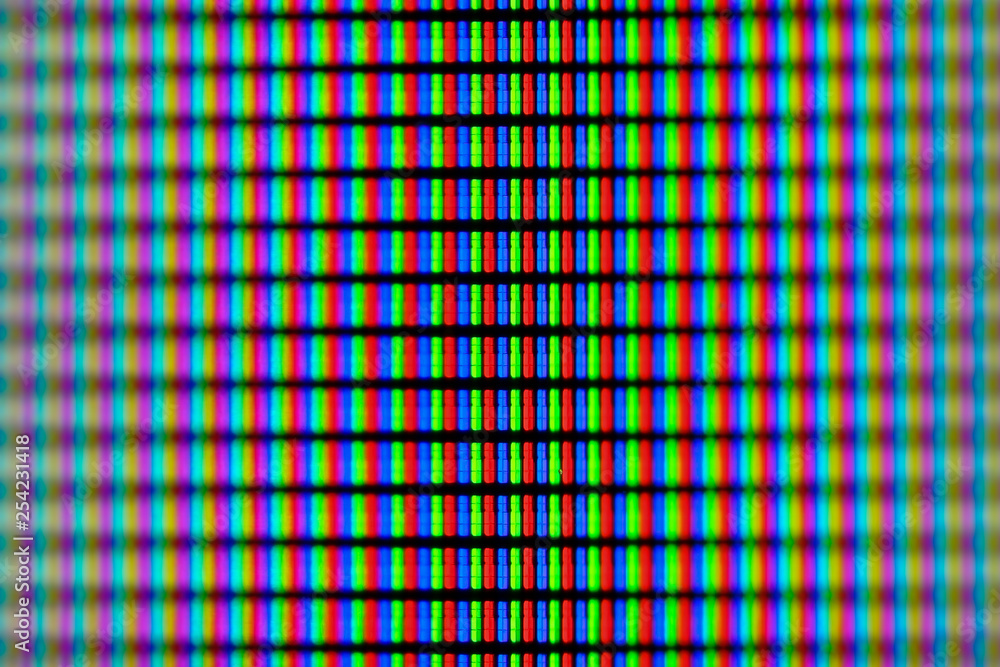 Poster close-up of a high resolution computer display.