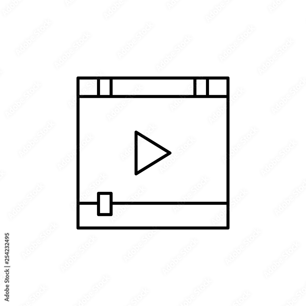 Poster learning, technology, online, e learning icon. element of creativity and learning icon. thin line ic