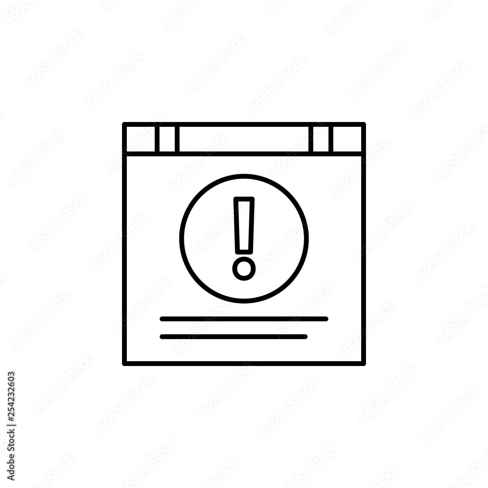 Aufkleber learning, technology, exam, cross icon. Element of creativity and learning icon. Thin line icon for website design and development, app development. Premium icon