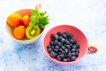 Fresh fruits in a bowl