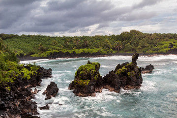 Storm at Waianapanapa State Park