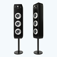 3d Rendered music speaker