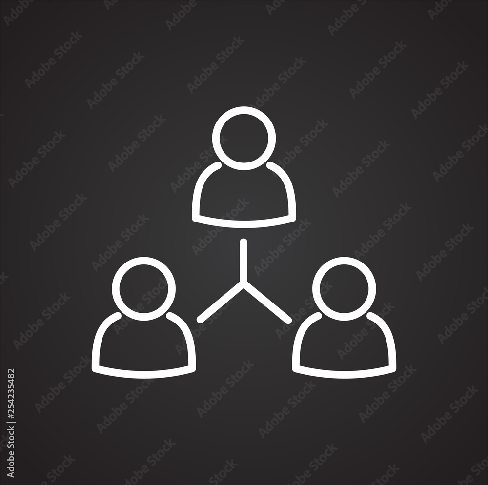 Poster group icon on background for graphic and web design. simple vector sign. internet concept symbol for