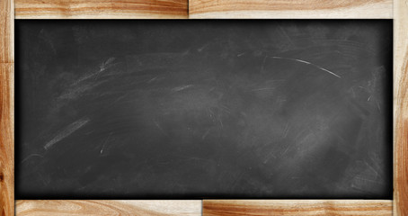 Empty framed blackboard