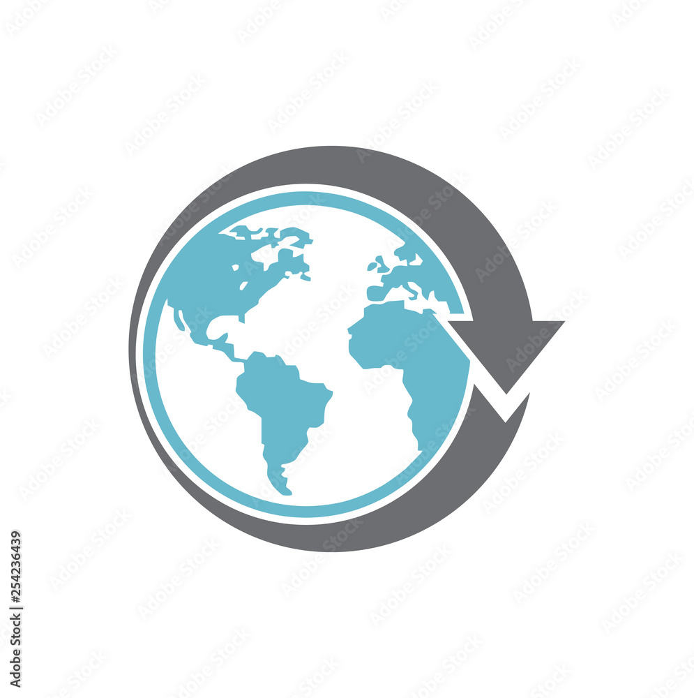 Poster globe related icon on background for graphic and web design. simple vector sign. internet concept sy
