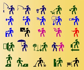 tools set icon for business and design