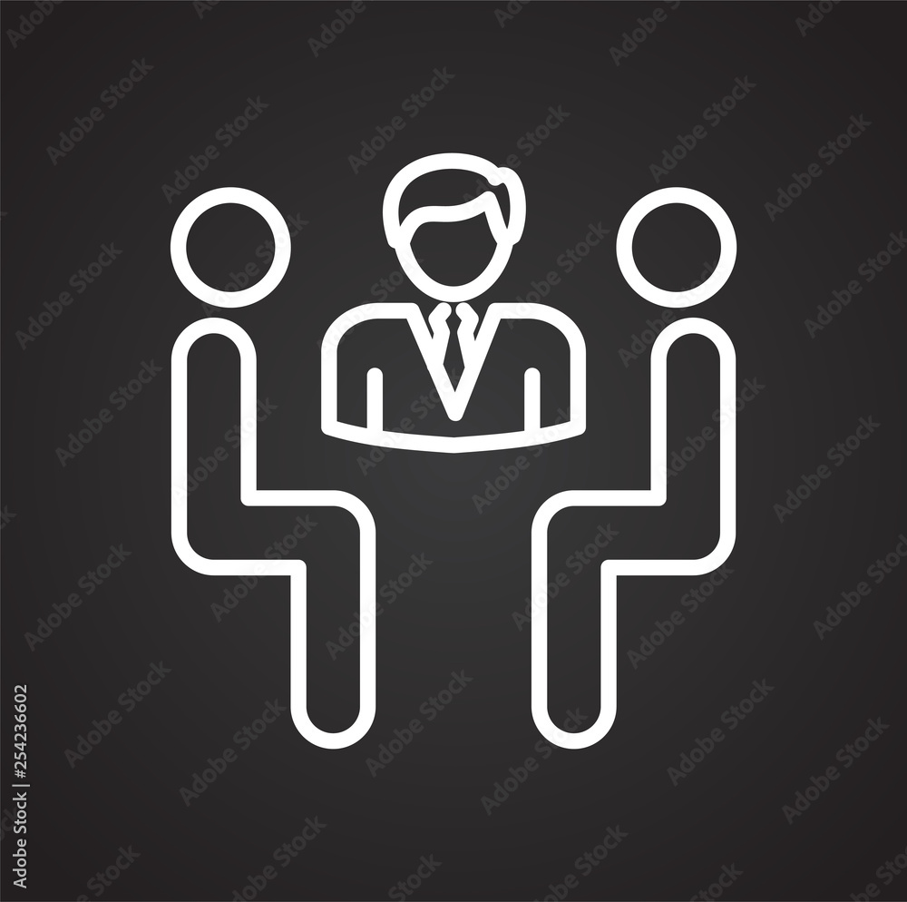 Poster person icon on background for graphic and web design. simple vector sign. internet concept symbol fo