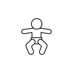 Baby boy icon. Element of maternity culture. Thin icon for website design and development, app development. Premium icon