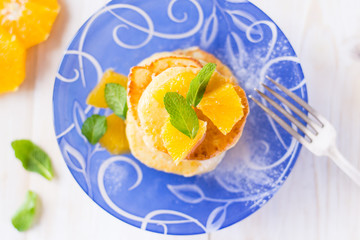 Orange peel pancakes