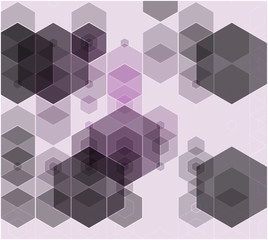 abstract blue, purple color hexagon background. vector. geometric pattern with gradient. i