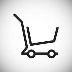 Shop cart icon on background for graphic and web design. Simple vector sign. Internet concept symbol for website button or mobile app.