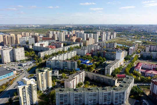 The 1st Zarechny residential district. Tyumen. Russia