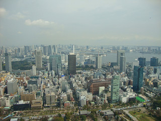 Obraz premium view from the skyscraper to tokyo city