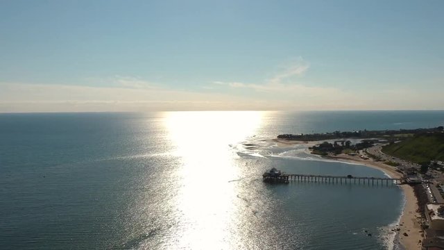 Drone footage. Flying over Malibu near the ocean in nice weather. Recorded with a DJI Spark 1080p 30fps