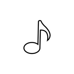 Obraz premium Note line icon, logo isolated on white background