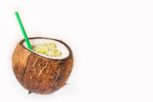 Refreshing coconut lemonade - Cocos nucifera