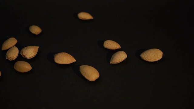 Almonds left to right slow-mo Sony a6300 100fps