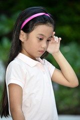 Fototapeta premium A Stressful Cute Girl