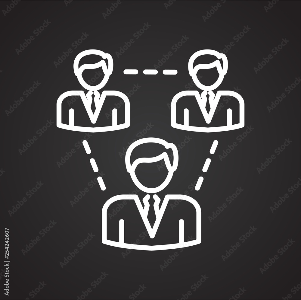 Poster group icon on background for graphic and web design. simple vector sign. internet concept symbol for
