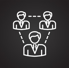 Group icon on background for graphic and web design. Simple vector sign. Internet concept symbol for website button or mobile app.