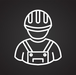 Person icon on background for graphic and web design. Simple vector sign. Internet concept symbol for website button or mobile app.