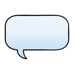 Fototapeta premium gradient shaded cartoon speech bubble