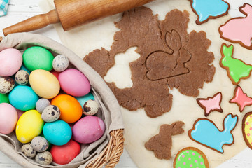 Easter gingerbread cookies
