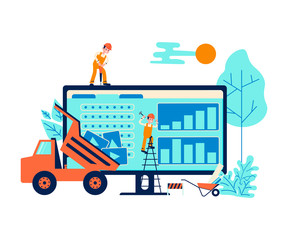 Development concept and website under construction