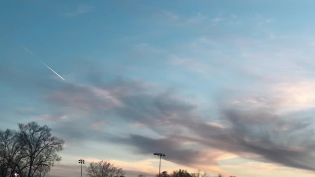 beautiful teal sky during sunset