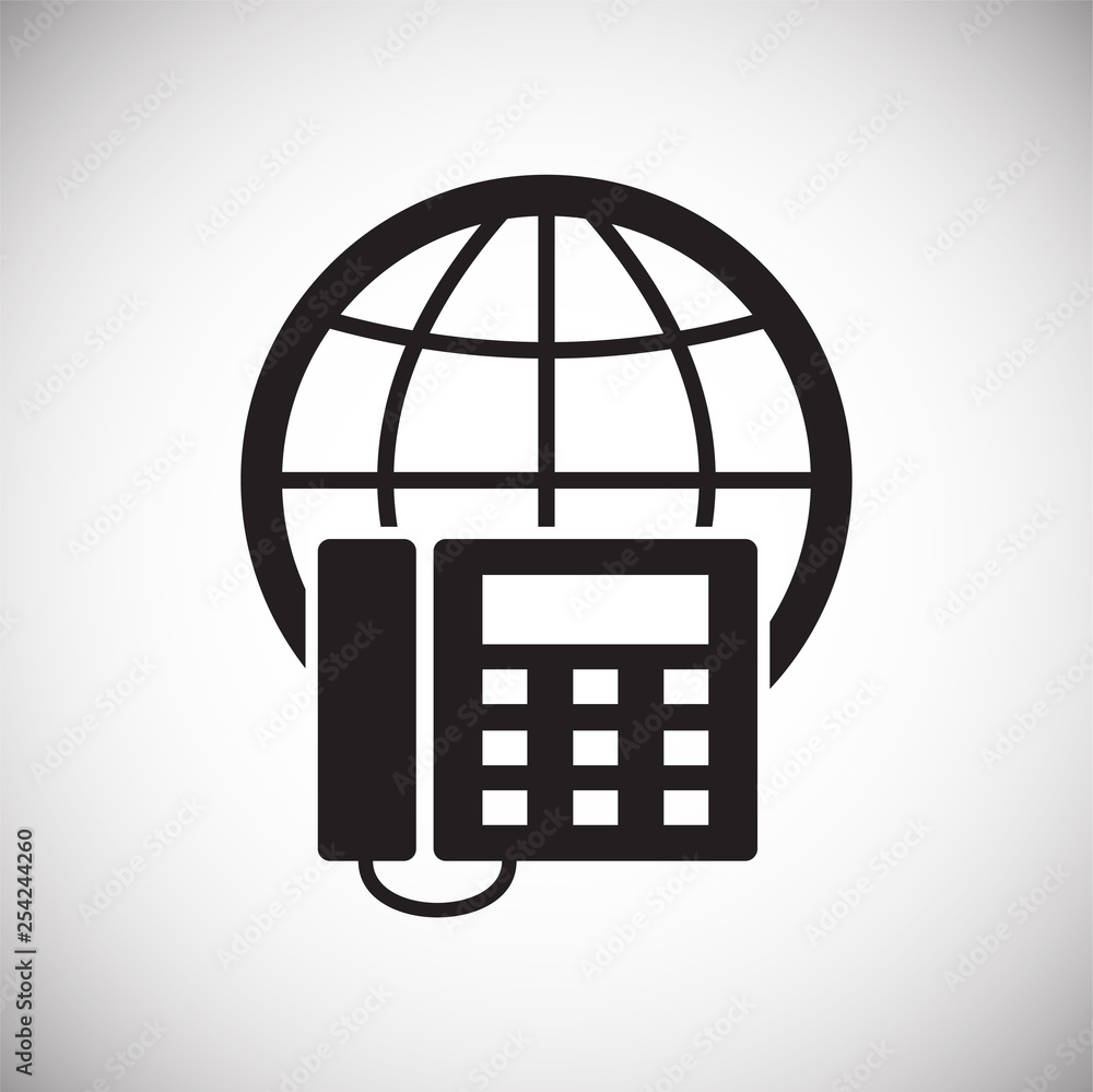 Poster globe related icon on background for graphic and web design. simple vector sign. internet concept sy