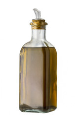 Olive oil bottle. Isolated on white background