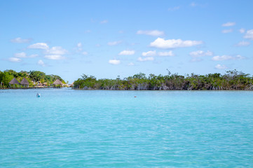 Bacalar (lagoon of the seven colors) Quintana Roo Mexico