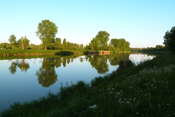 Labe River mirroring, Czech Republic