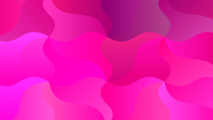 Background with Vibrant Curves of Magenta Pink