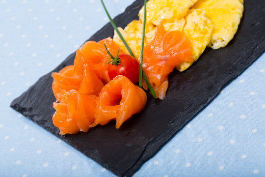  Omelet With Smoked Salmon