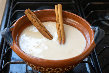 Making rice pudding recipe