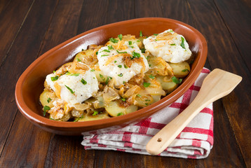 Bacalao al horno con patatas