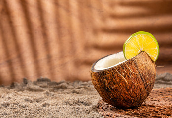 Refreshing coconut lemonade - Cocos nucifera