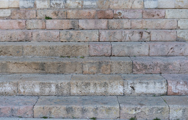 Steps of white rock