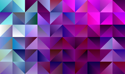 Geometric Magenta and Cyan Backdrop with Triangles