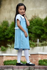 Shy Prep Asian Female Student