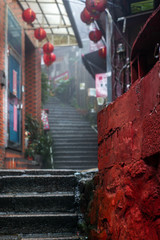 A mysterious back alley and staircase in the Taiwanese village of Jiufen - 4