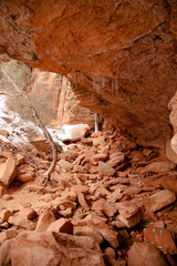 Red Rock Overhang Zion National Park
