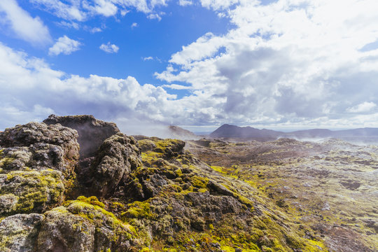 Vulkanfeld Krafla in Nord-Island
