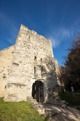 Castle walls of Adhemar in Montelimar city, France