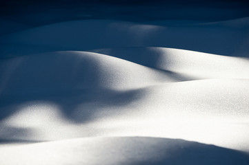 wavy snow dune texture - light and shadow