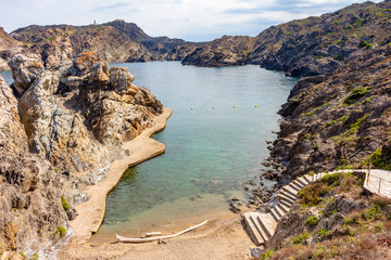 View of the dock of Cala Culip